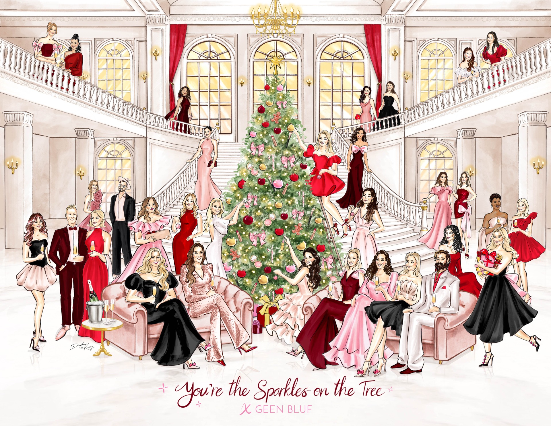 Festive Christmas Card Design - Geen Bluf! 2025